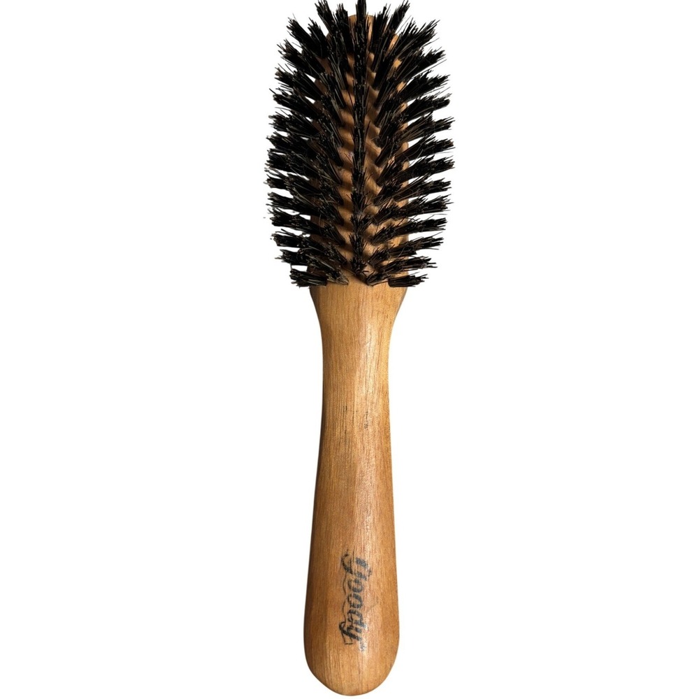 Goody Vintage Wooden Handle Hair Brush Black Bristles Travel 8" Hair Tool Salon